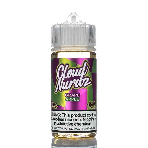Cloud Nurdz E-Liquid - Grape Apple - 100ml - Black Coral